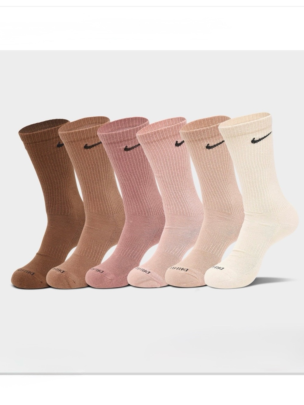 Nike Everyday Plus Cushioned Unisex Adult 6 Pair Crew Socks